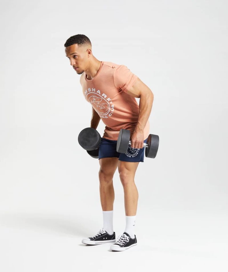 Men's Gymshark Legacy T-Shirts Orange | NZ 3TACUB